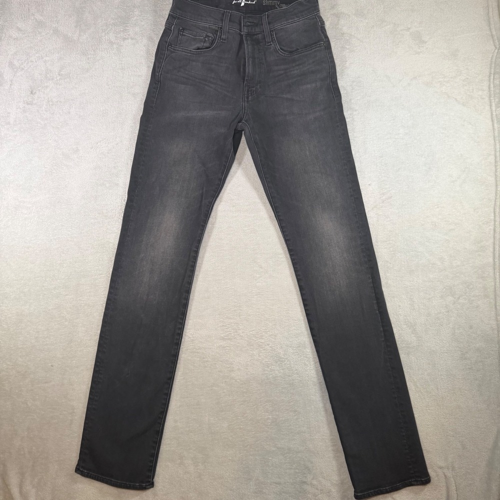 7 For All Mankind Slimmy Slim Fit Grey Jeans‎ womens 29 ATA511194